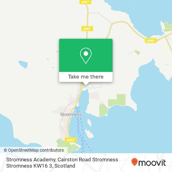 Stromness Academy, Cairston Road Stromness Stromness KW16 3 map