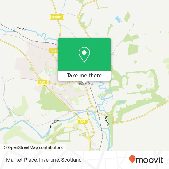 Market Place, Inverurie map