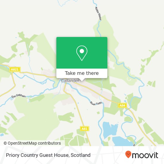 Priory Country Guest House map