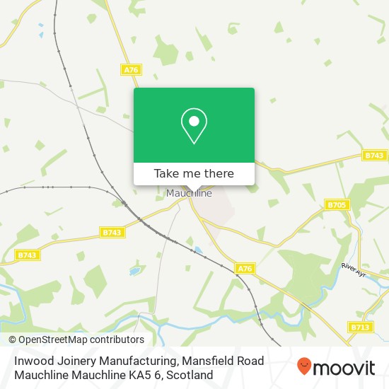 Inwood Joinery Manufacturing, Mansfield Road Mauchline Mauchline KA5 6 map