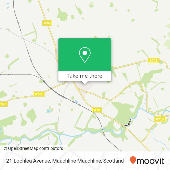 21 Lochlea Avenue, Mauchline Mauchline map