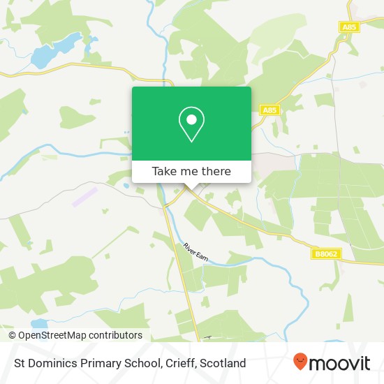 St Dominics Primary School, Crieff map