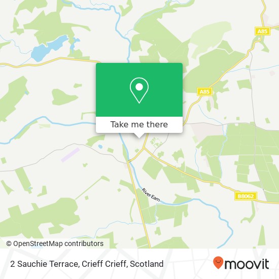 2 Sauchie Terrace, Crieff Crieff map