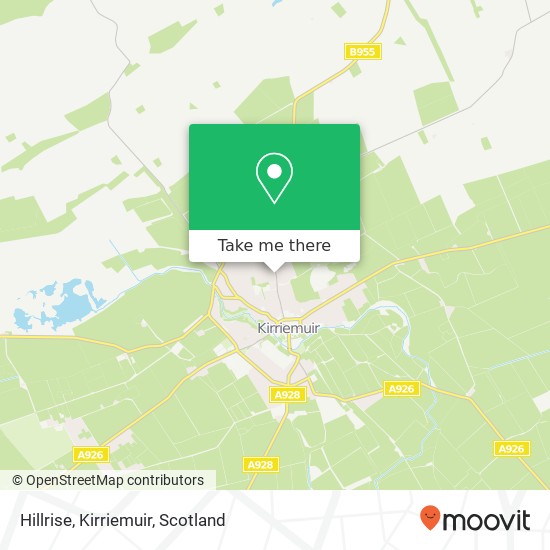 Hillrise, Kirriemuir map