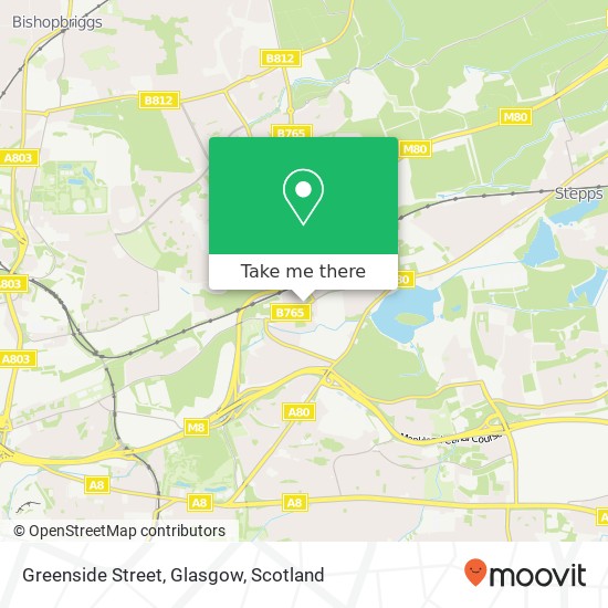 Greenside Street, Glasgow map