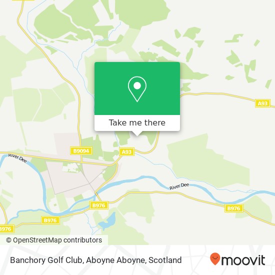 Banchory Golf Club, Aboyne Aboyne map