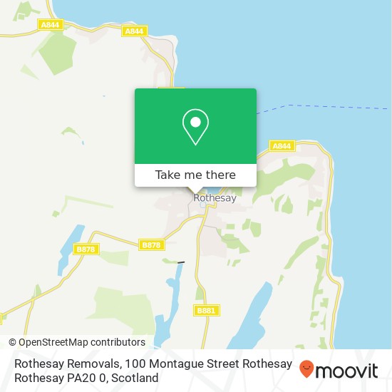 Rothesay Removals, 100 Montague Street Rothesay Rothesay PA20 0 map