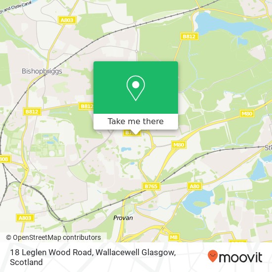 18 Leglen Wood Road, Wallacewell Glasgow map