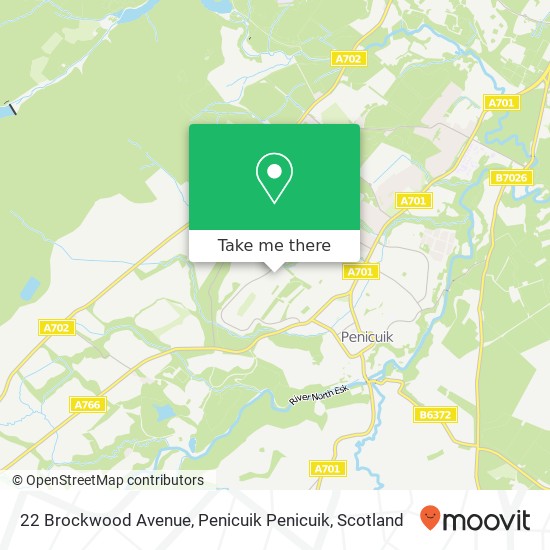 22 Brockwood Avenue, Penicuik Penicuik map