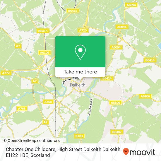 Chapter One Childcare, High Street Dalkeith Dalkeith EH22 1BE map