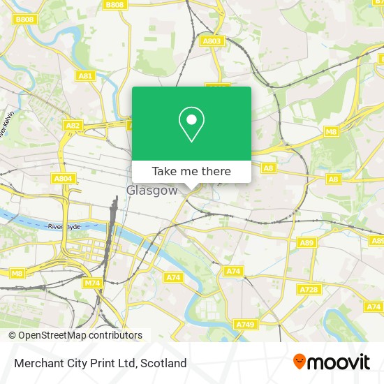 Merchant City Print Ltd map