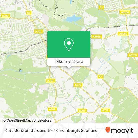 4 Balderston Gardens, EH16 Edinburgh map