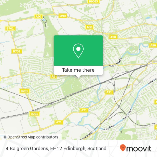 4 Balgreen Gardens, EH12 Edinburgh map