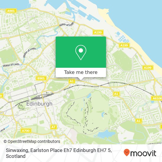 Sinwaxing, Earlston Place Eh7 Edinburgh EH7 5 map