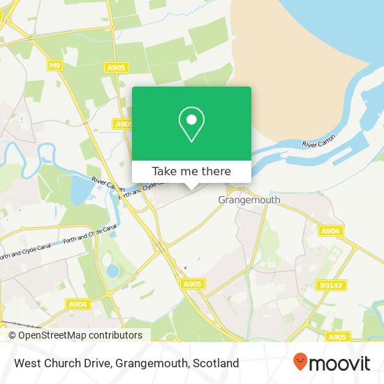West Church Drive, Grangemouth map