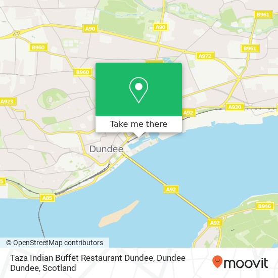 Taza Indian Buffet Restaurant Dundee, Dundee Dundee map