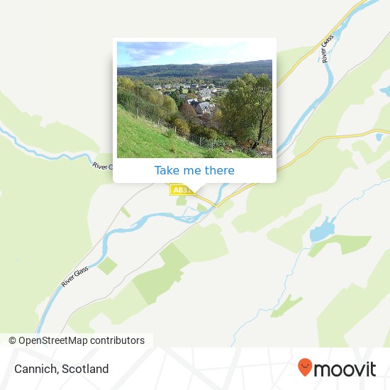 Cannich map