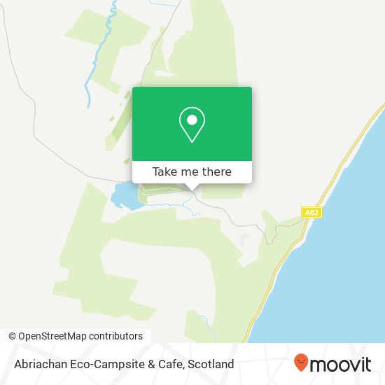 Abriachan Eco-Campsite & Cafe, Abriachan Inverness Inverness IV3 8 map