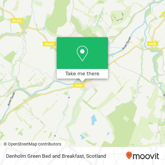 Denholm Green Bed and Breakfast map