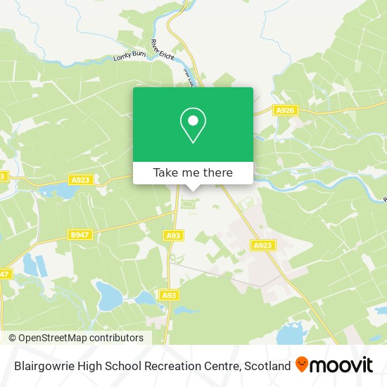 Blairgowrie High School Recreation Centre map