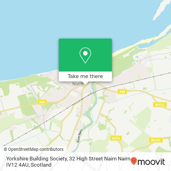 Yorkshire Building Society, 32 High Street Nairn Nairn IV12 4AU map