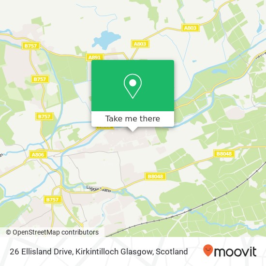 26 Ellisland Drive, Kirkintilloch Glasgow map