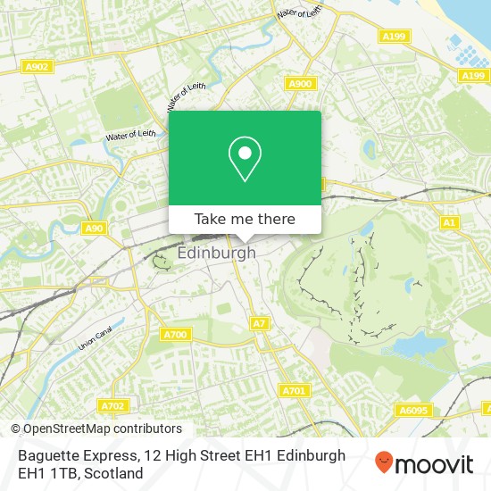 Baguette Express, 12 High Street EH1 Edinburgh EH1 1TB map