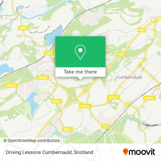 Driving Lessons Cumbernauld map