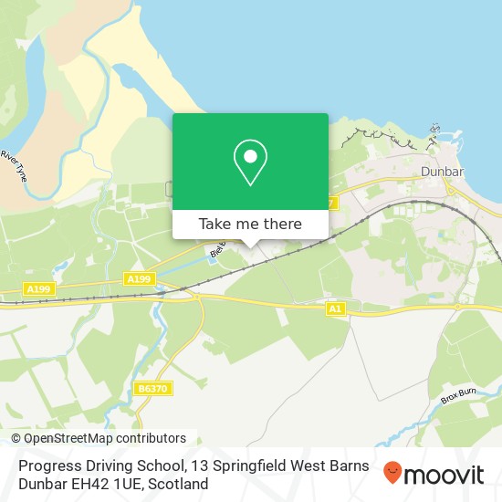 Progress Driving School, 13 Springfield West Barns Dunbar EH42 1UE map