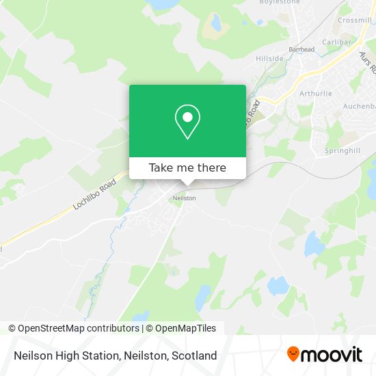 Neilson High Station, Neilston map