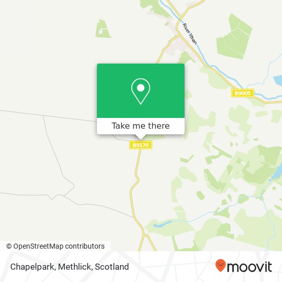 Chapelpark, Methlick map