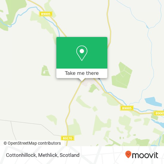 Cottonhillock, Methlick map