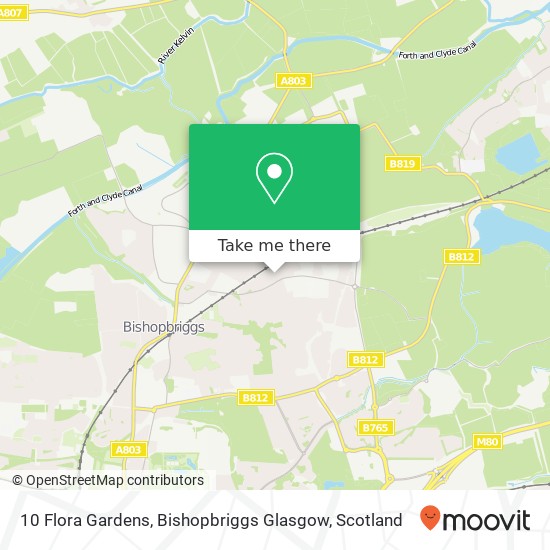 10 Flora Gardens, Bishopbriggs Glasgow map