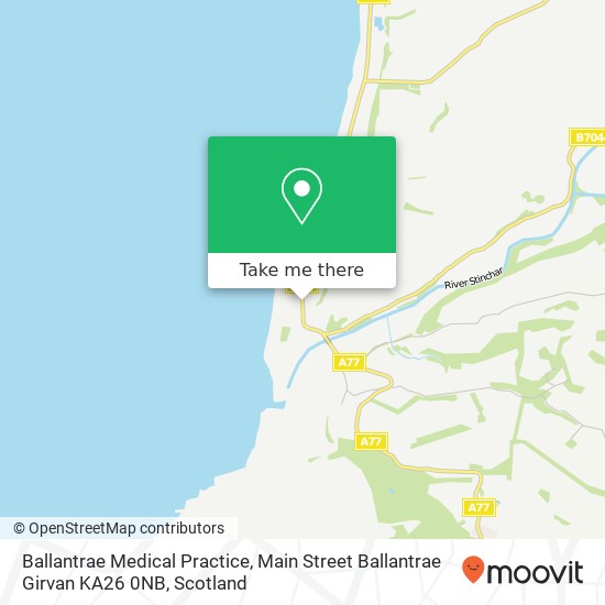 Ballantrae Medical Practice, Main Street Ballantrae Girvan KA26 0NB map