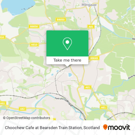 Choochew Cafe at Bearsden Train Station map