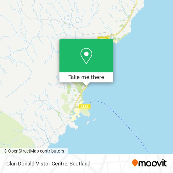 Clan Donald Vistor Centre map