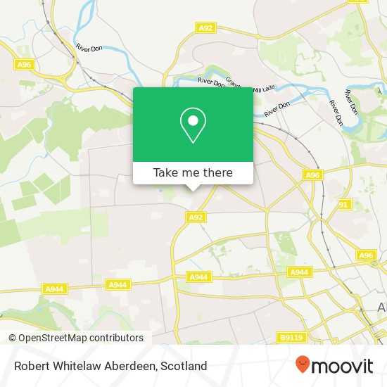 Robert Whitelaw Aberdeen map