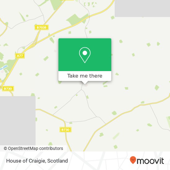 House of Craigie map