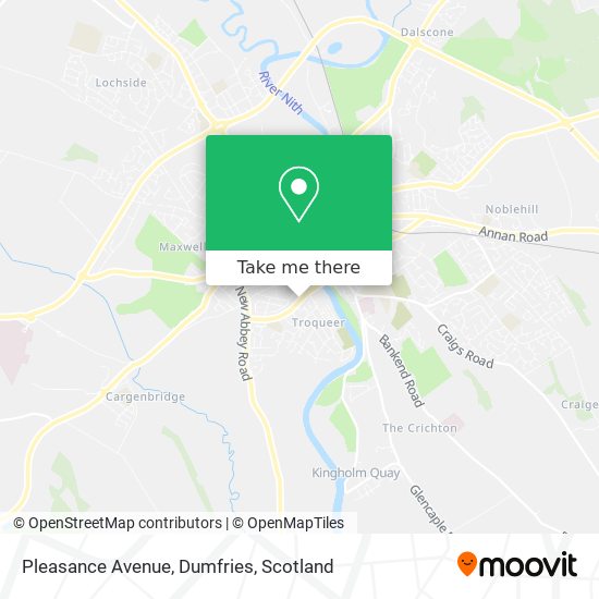 Pleasance Avenue, Dumfries map