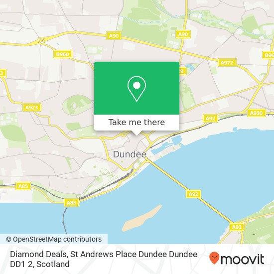 Diamond Deals, St Andrews Place Dundee Dundee DD1 2 map