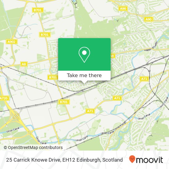 25 Carrick Knowe Drive, EH12 Edinburgh map