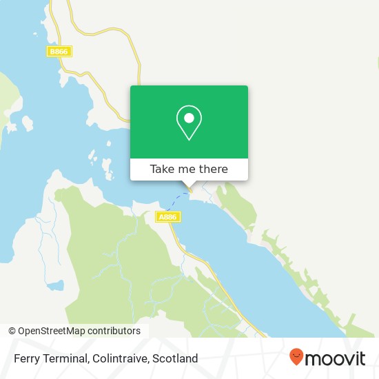 Ferry Terminal, Colintraive map