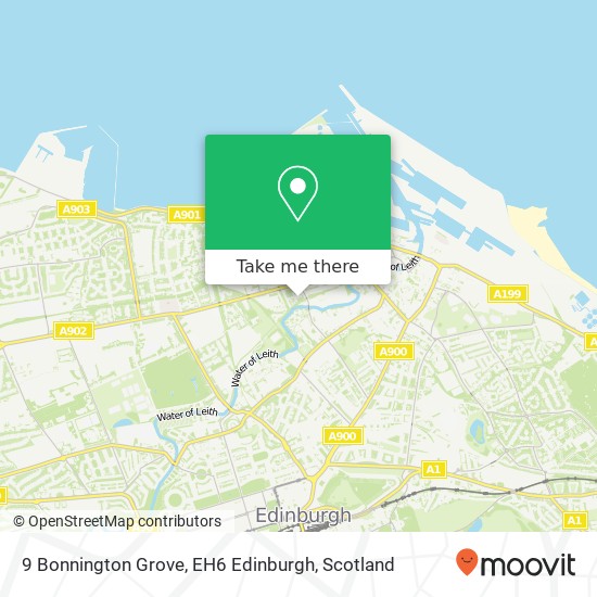 9 Bonnington Grove, EH6 Edinburgh map