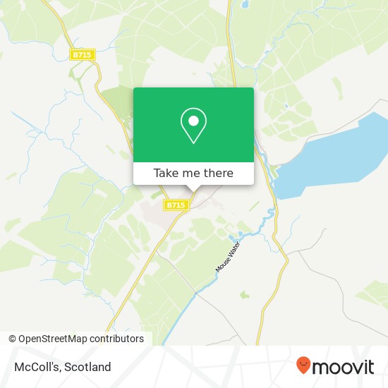 McColl's, Main Street Forth Lanark ML11 8 map