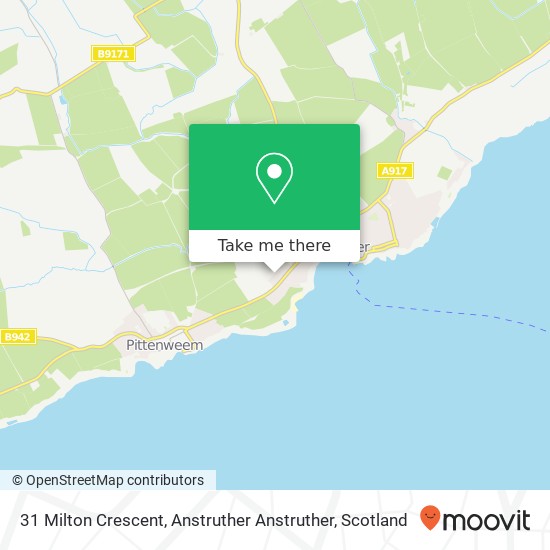 31 Milton Crescent, Anstruther Anstruther map