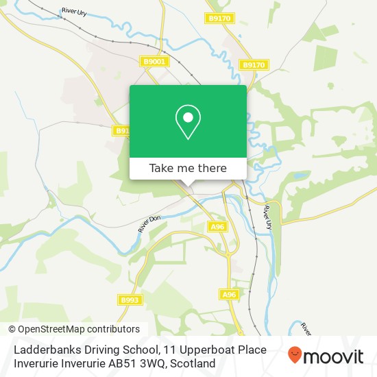 Ladderbanks Driving School, 11 Upperboat Place Inverurie Inverurie AB51 3WQ map