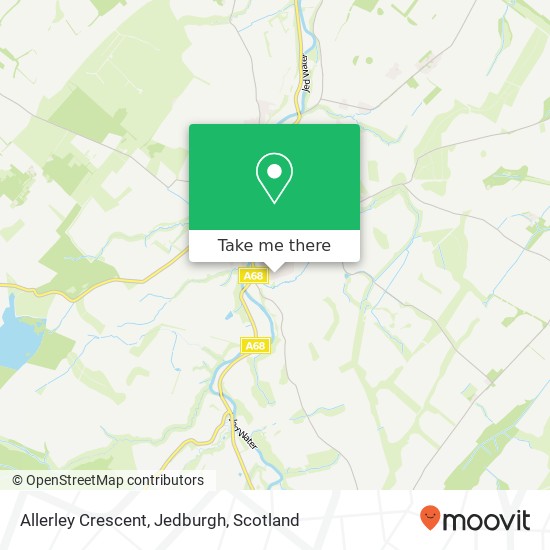 Allerley Crescent, Jedburgh map