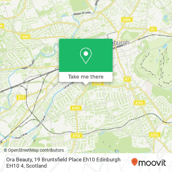 Ora Beauty, 19 Bruntsfield Place Eh10 Edinburgh EH10 4 map