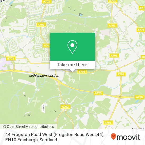 44 Frogston Road West (Frogston Road West,44), EH10 Edinburgh map