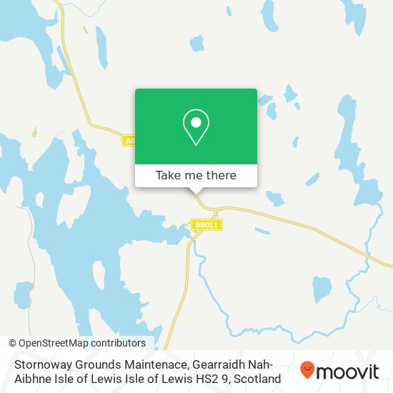 Stornoway Grounds Maintenace, Gearraidh Nah-Aibhne Isle of Lewis Isle of Lewis HS2 9 map